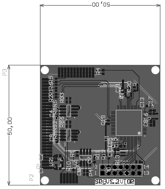 Platinenlayout-Zentraleinheit