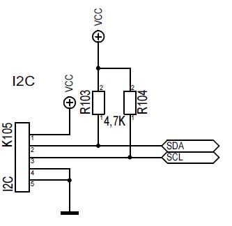 Schaltbild I2C Bussystem