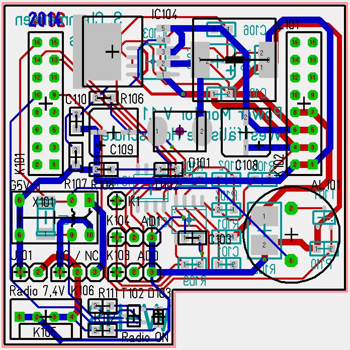 Platinenlayout-Aufsteckplatine
