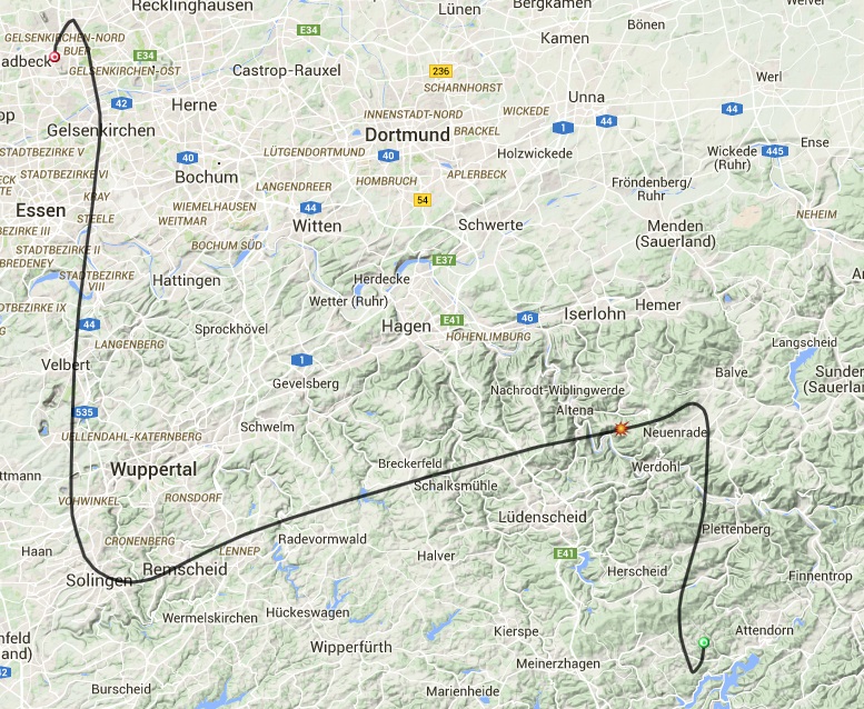 Simmulation-der-Flugbahn-Mission-I