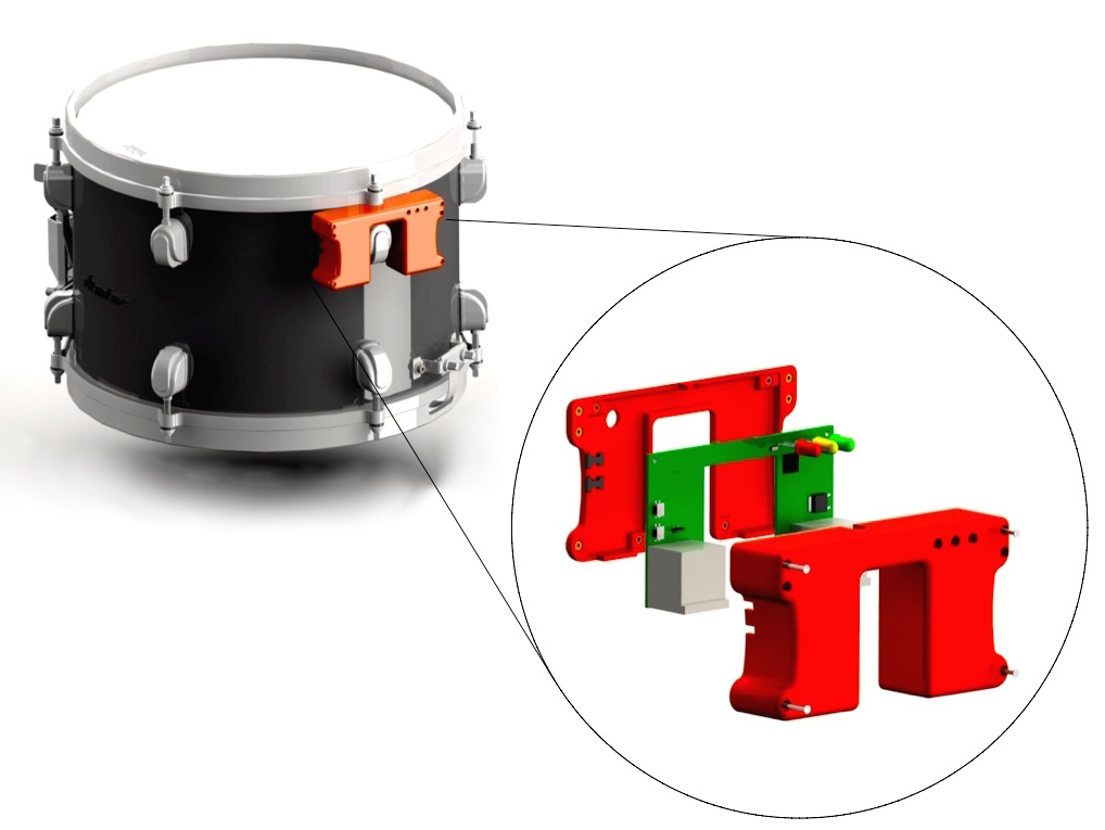 Überblick des Gesamtkonzeptes des Drum Trigger
